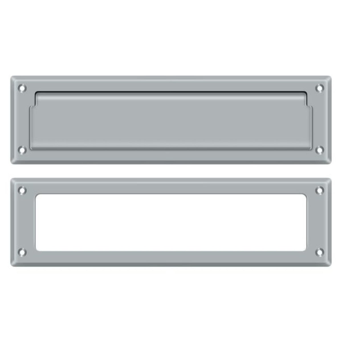 Deltana MS211U26D Mail Slot With Interior Frame, Satin Chrome