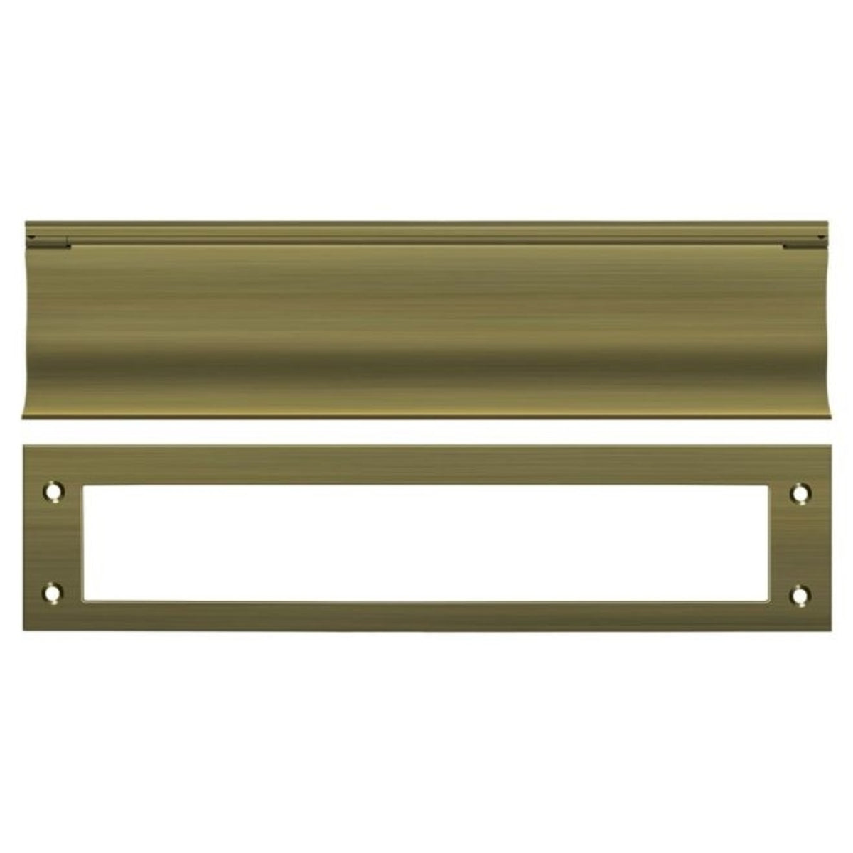 Deltana MS0030U5 Heavy Duty Mail Slot, Antique Brass