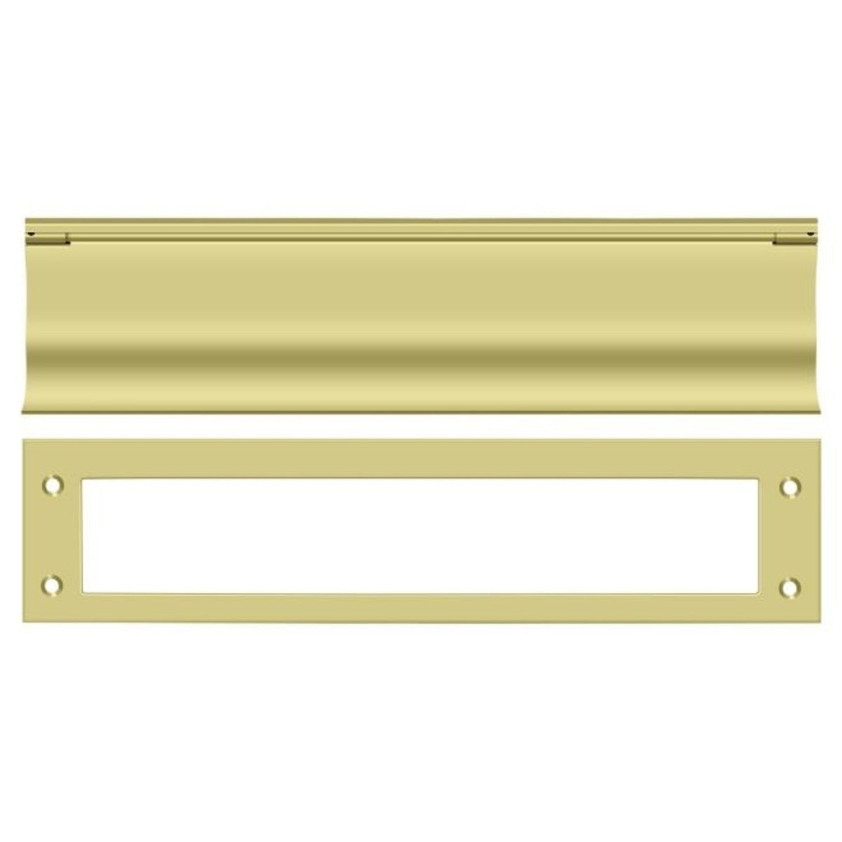 Deltana MS0030U3 Heavy Duty Mail Slot, Bright Brass