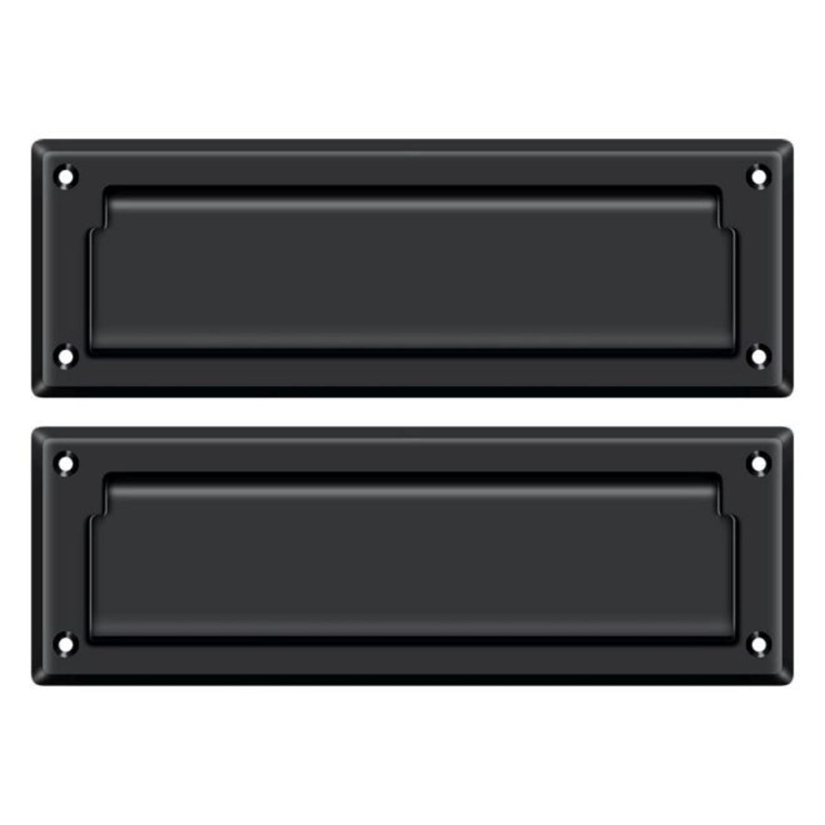 Deltana MS627U19 Mail Slot With Back Plate, Black