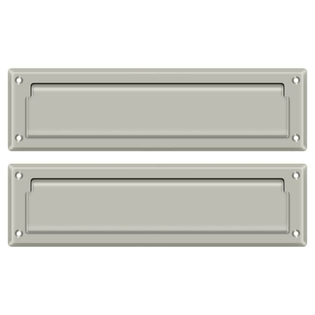 Deltana MS212U15 Mail Slot With Interior Flap, Satin Nickel
