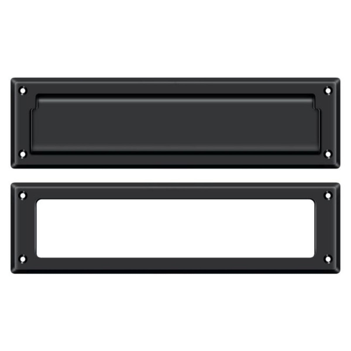 Deltana MS211U19 Mail Slot With Interior Frame, Black