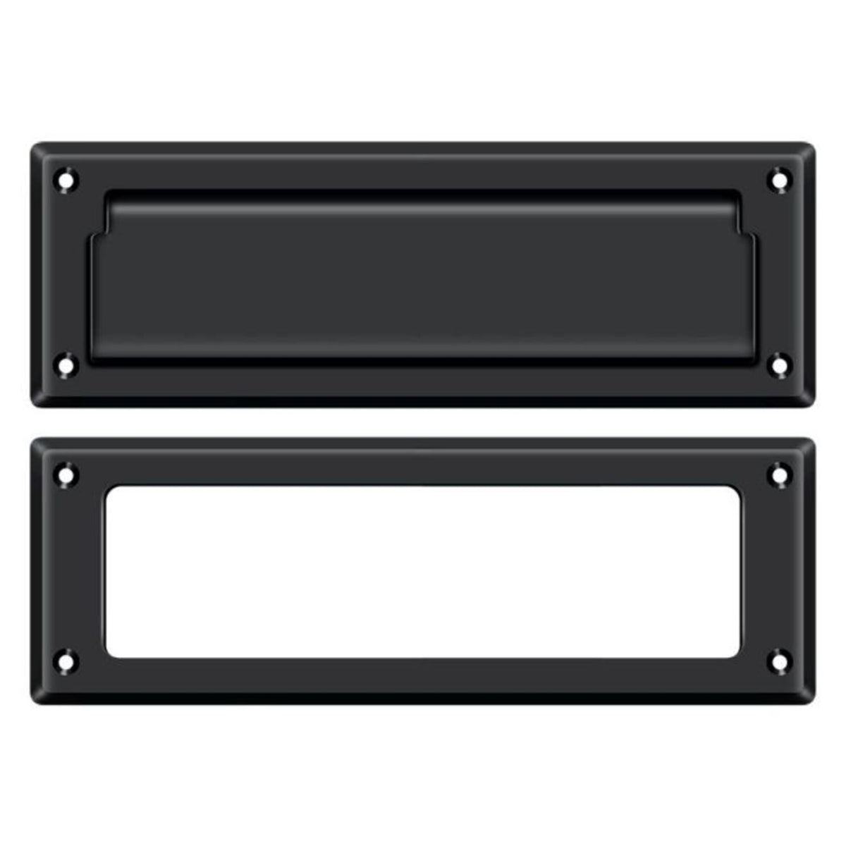 Deltana MS626U19 Mail Slot With Interior Frame, Black