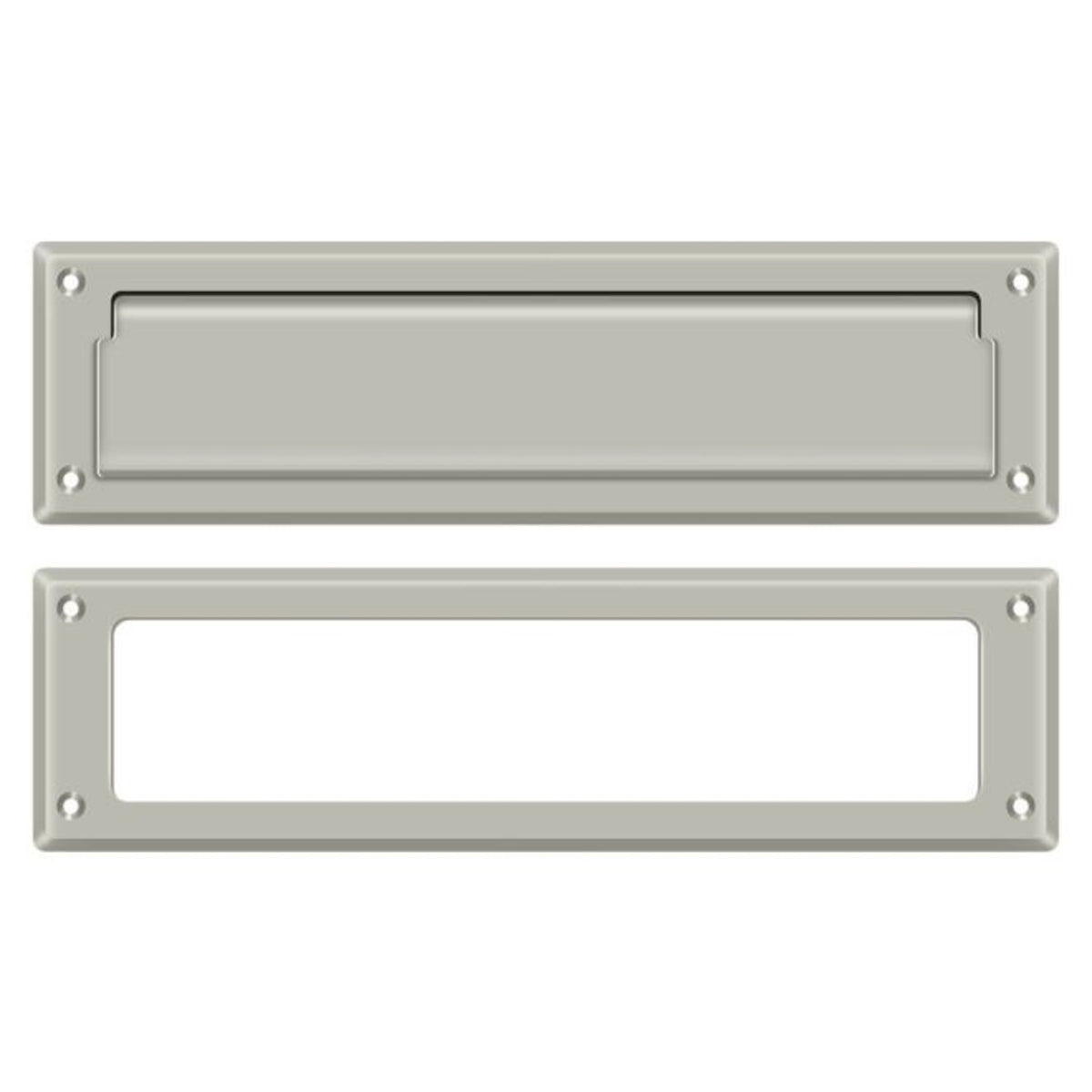 Deltana MS211U15 Mail Slot With Interior Frame, Satin Nickel
