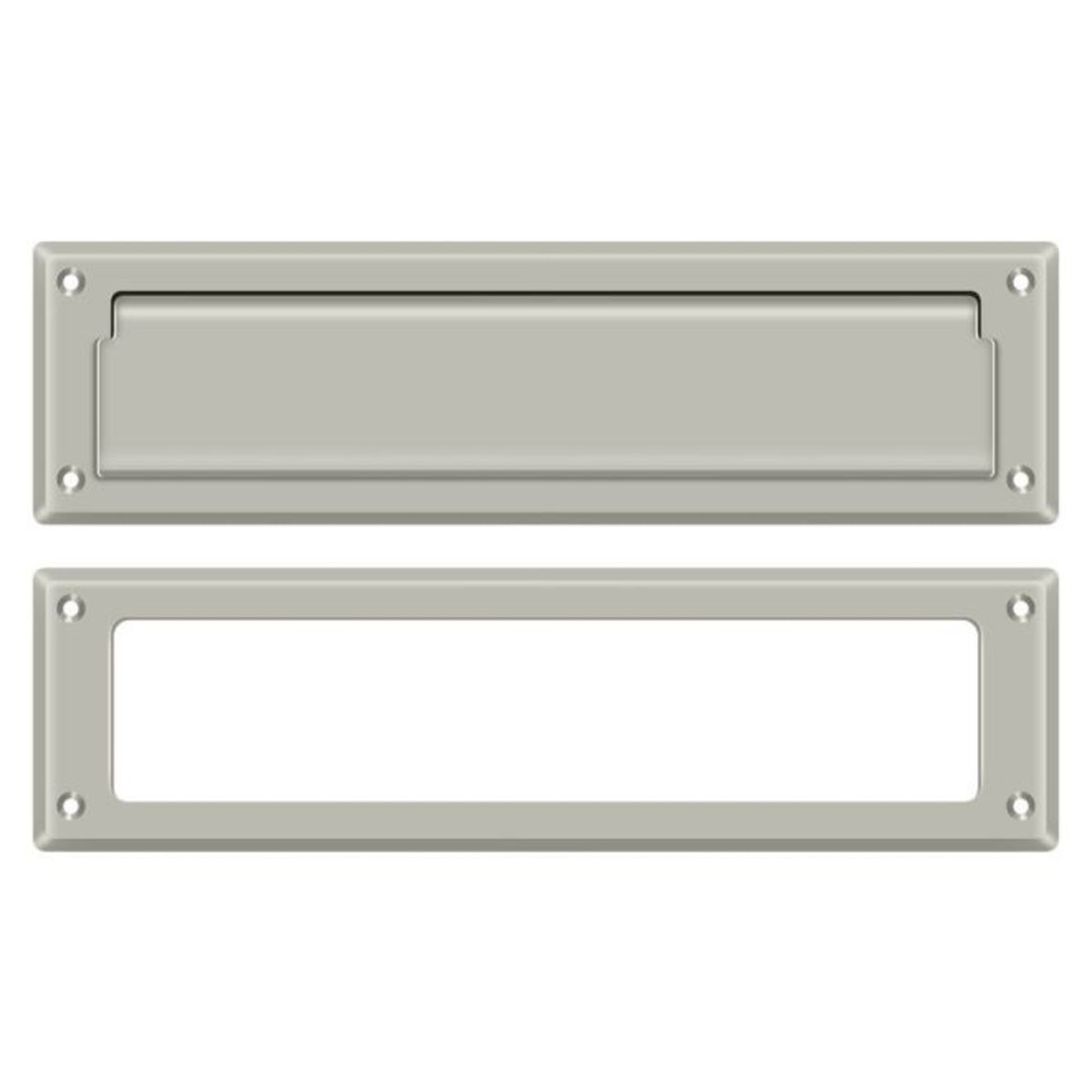 Deltana MS211U15 Mail Slot With Interior Frame, Satin Nickel