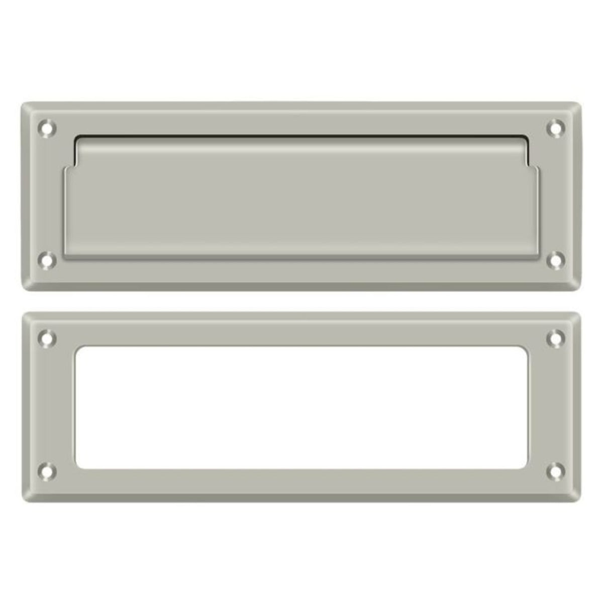 Deltana MS626U15 Mail Slot With Interior Frame, Satin Nickel