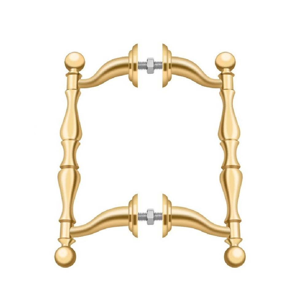 Deltana OHP620CR003 Back-To-Back Set Off-Set Cabinet Pull, Lifetime Brass