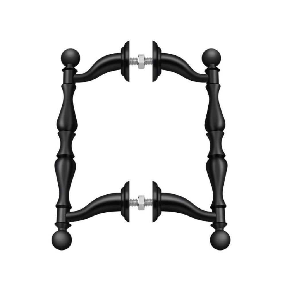 Deltana OHP620U19 Back-To-Back Set Off-Set Cabinet Pull, Black