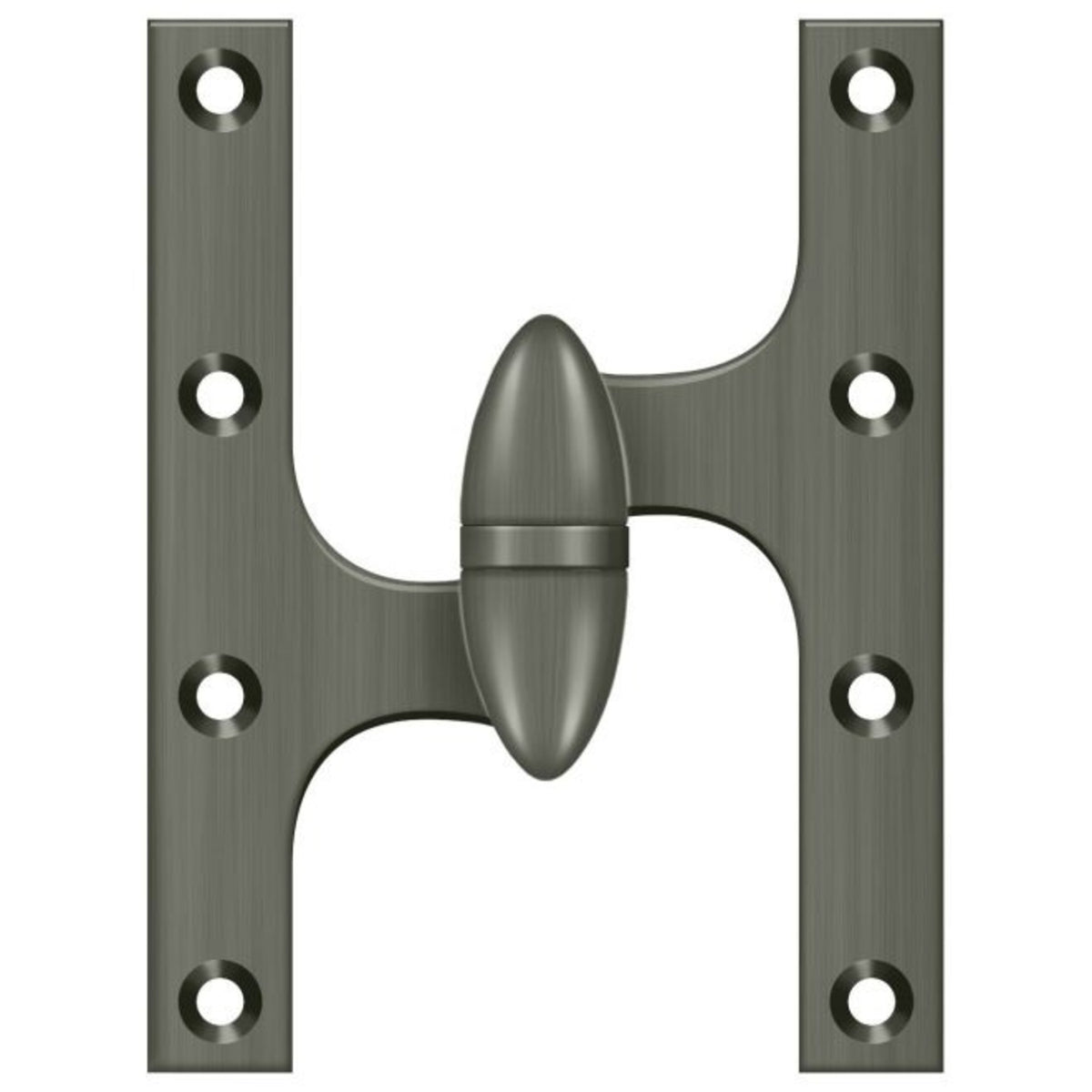 Deltana OK6050B15A-L Door Hinge, Antique Nickel, 6" x 5"