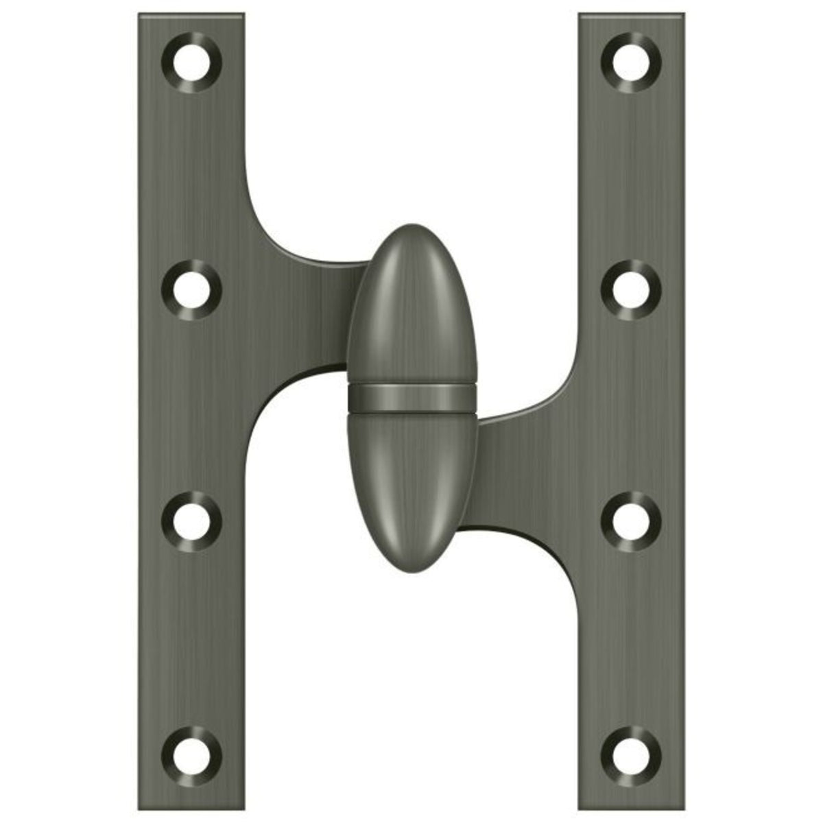 Deltana OK6040B15A-R Door Hinge, Antique Nickel, 6" x 4"