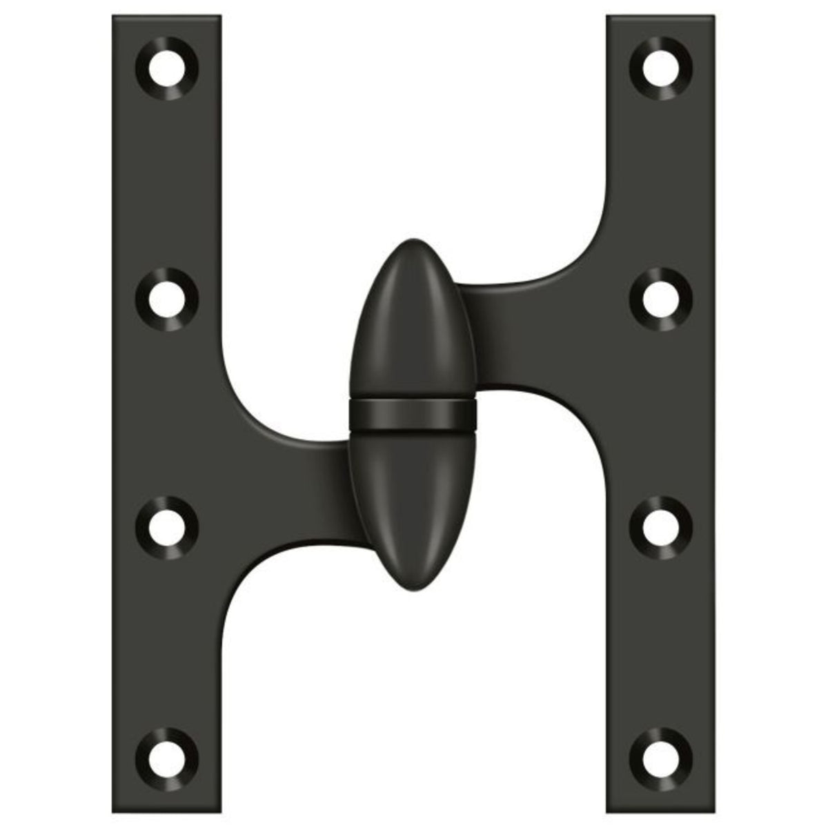 Deltana OK6045B10B-L Door Hinge, Oil Rubbed Bronze, 6" x 4-1/2"