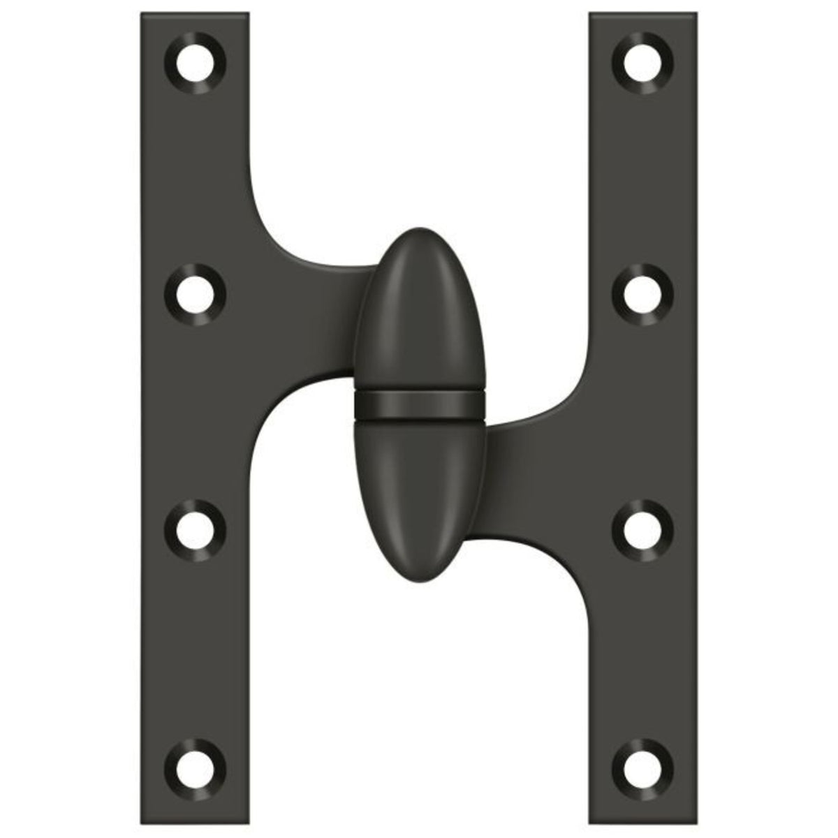 Deltana OK6040B10B-R Door Hinge, Oil Rubbed Bronze