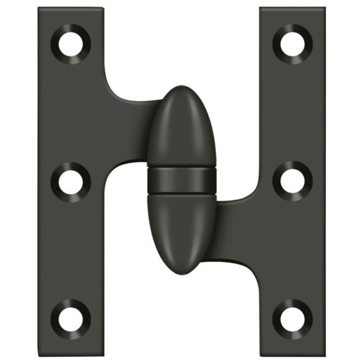 Deltana OK3025B10B-R Olive Knuckle Hinge, Oil Rubbed Bronze