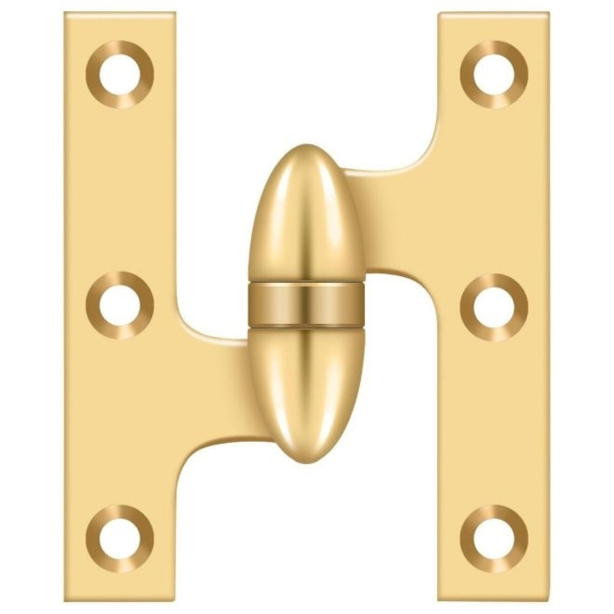 Deltana OK5032BCR003-L Olive Knuckle Hinge, Lifetime Brass