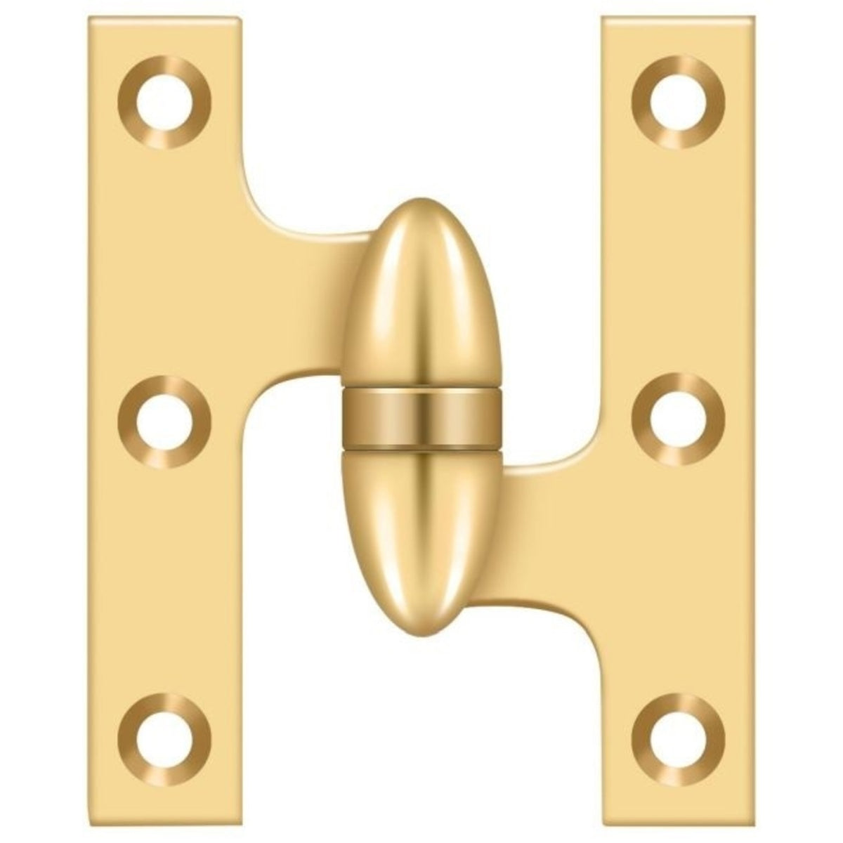 Deltana OK5032BCR003-R Olive Knuckle Hinge, Lifetime Brass