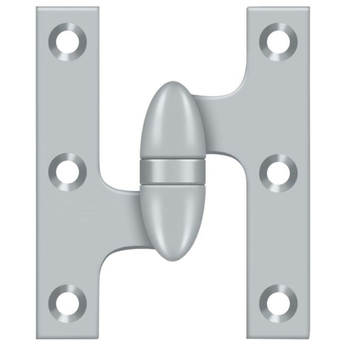 Deltana OK5032B26D-L Olive Knuckle Hinge, Satin Chrome