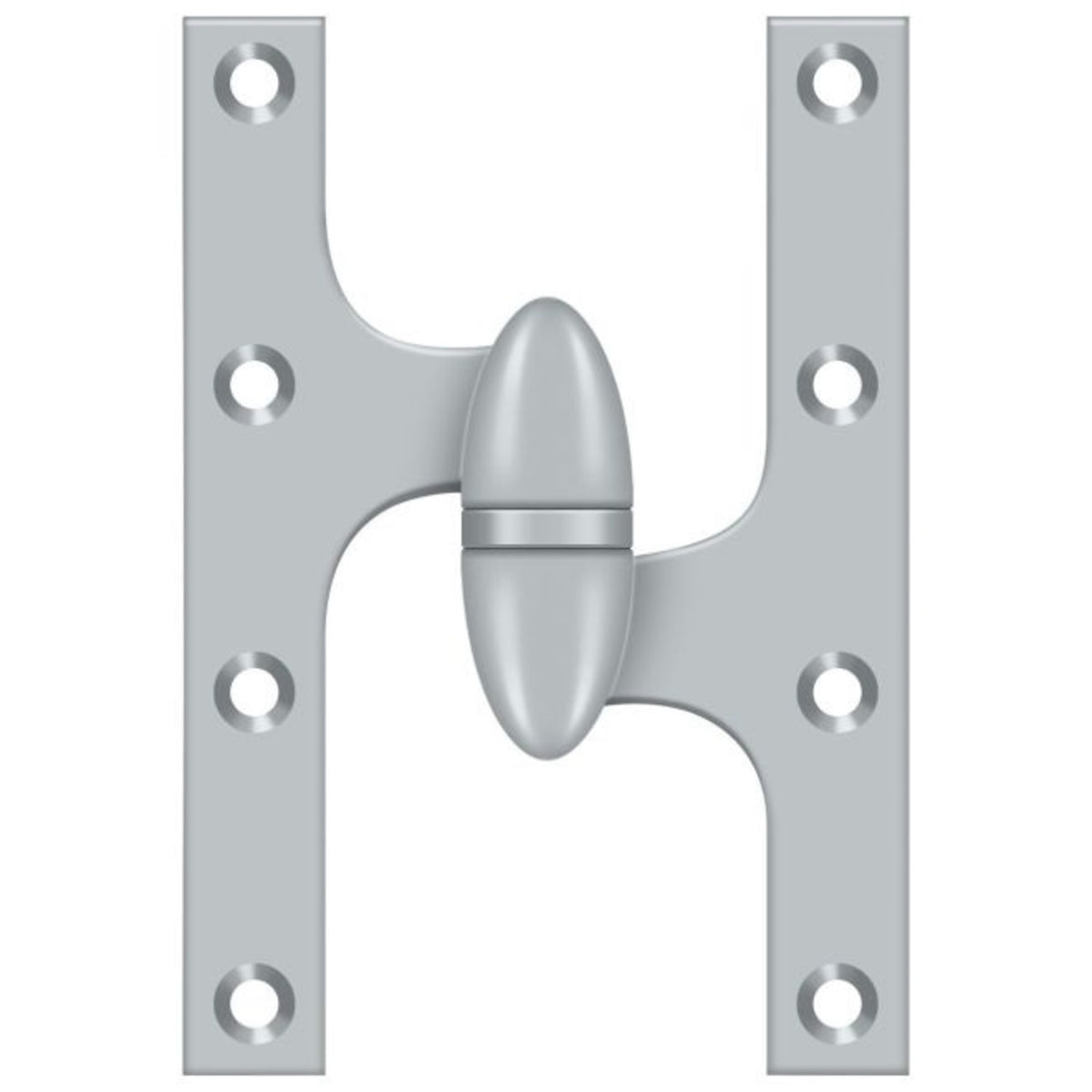 Deltana OK6040B26D-R Door Hinge, Satin Chrome, 6" x 4"
