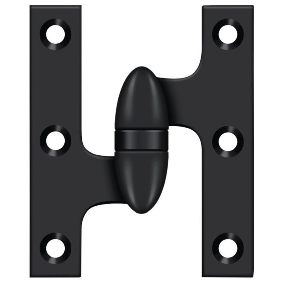 Deltana OK3025B19-L Olive Knuckle Hinge, Black