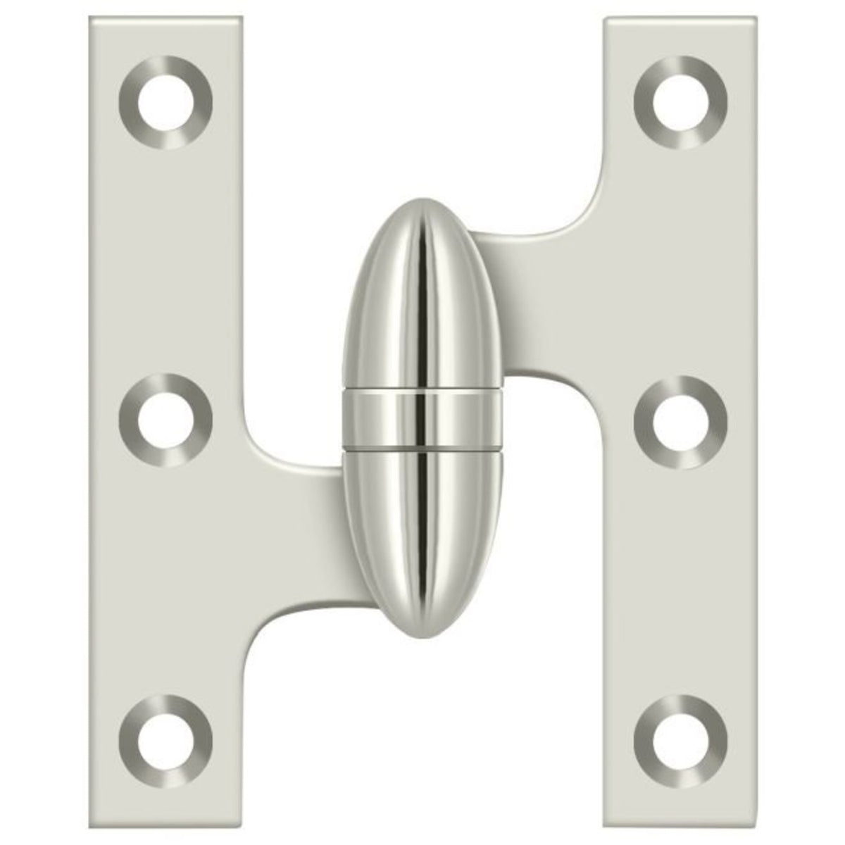 Deltana OK5032B14-L Olive Knuckle Hinge, Bright Nickel