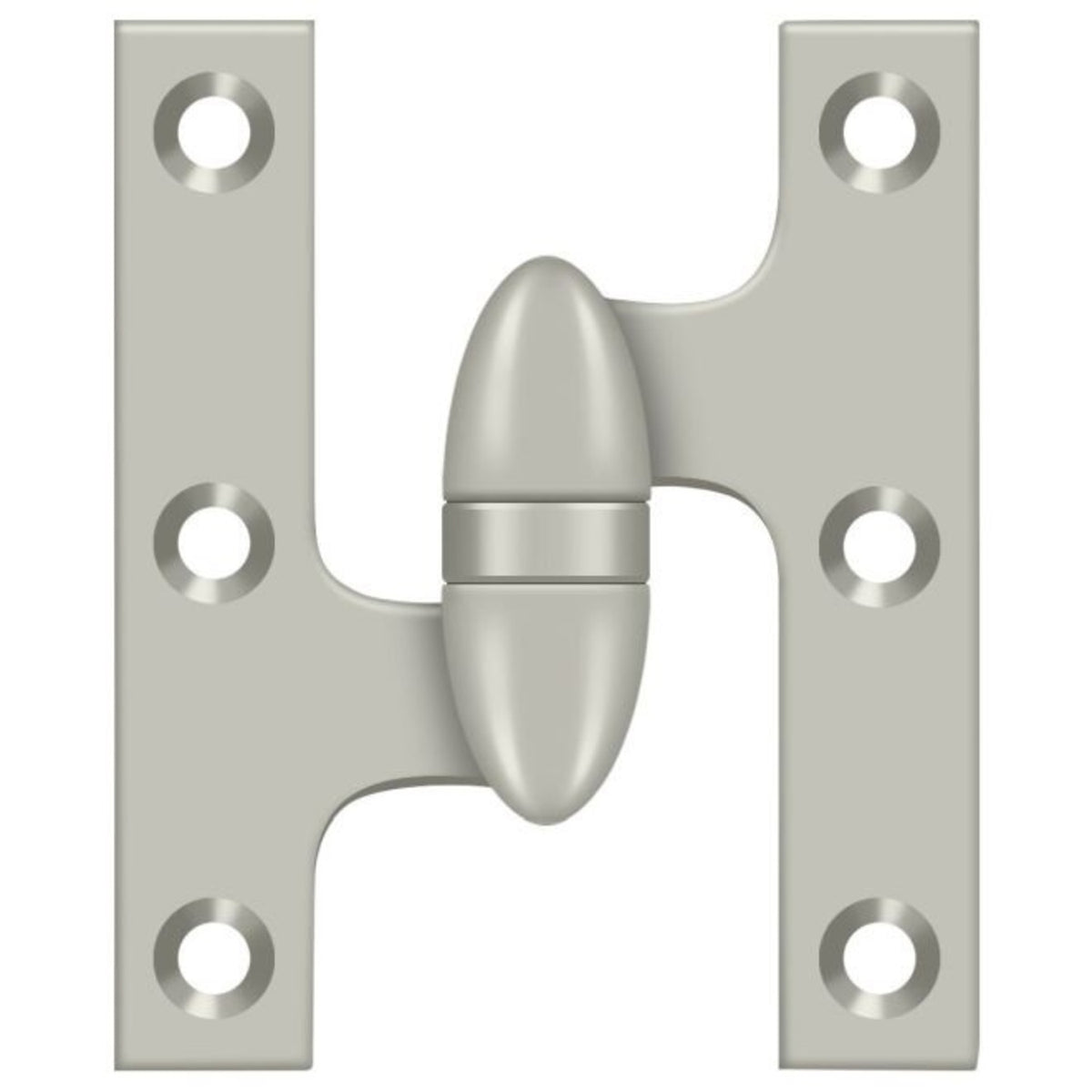 Deltana OK5032B15-L Olive Knuckle Hinge, Satin Nickel