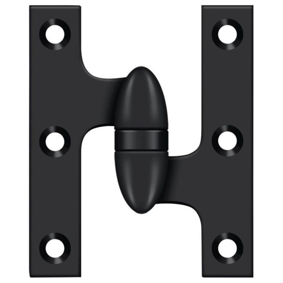 Deltana OK5032B19-R Olive Knuckle Hinge, Black