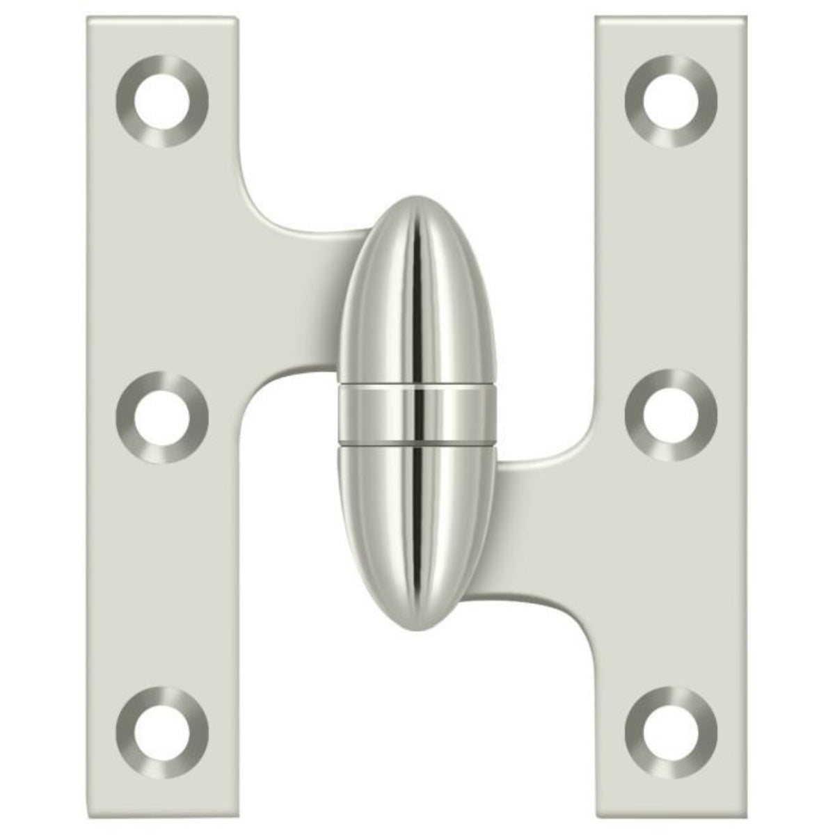 Deltana OK5032B14-R Olive Knuckle Hinge, Bright Nickel