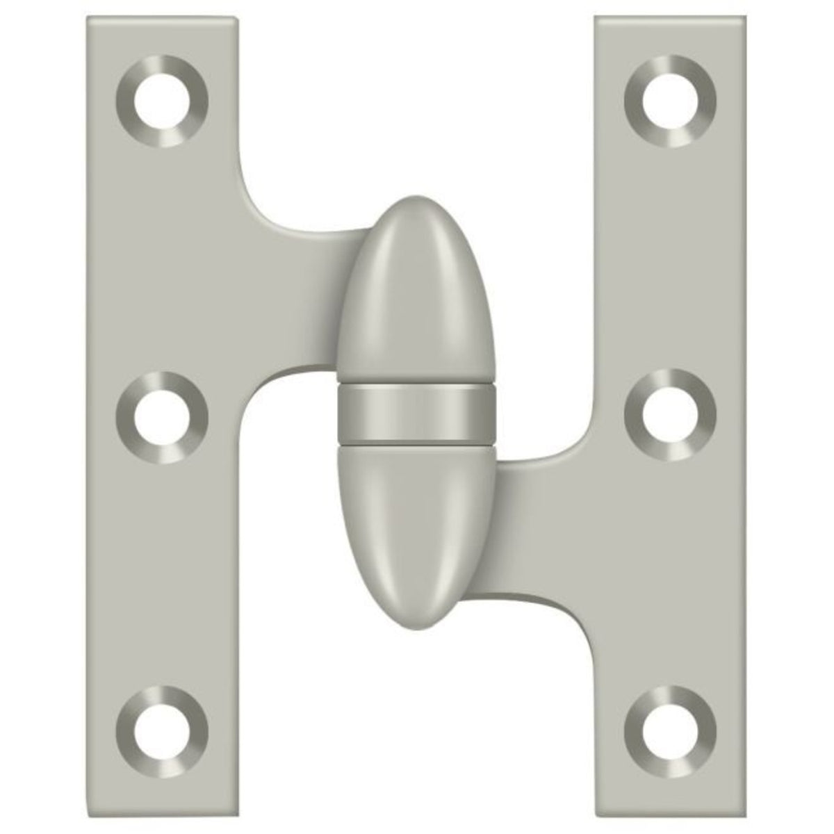 Deltana OK5032B15-R Olive Knuckle Hinge, Satin Nickel