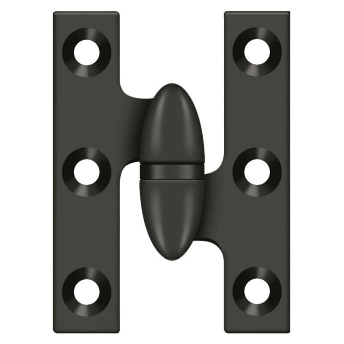 Deltana OK2015U10B-R Olive Knuckle Hinge, Oil Rubbed Bronze
