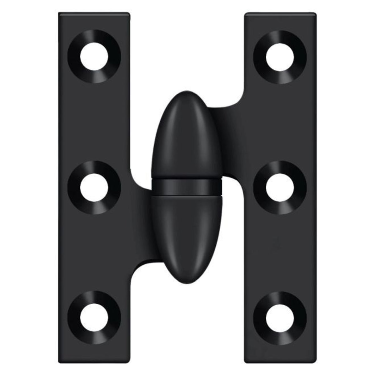 Deltana OK2015U19-L Olive Knuckle Hinge, Black