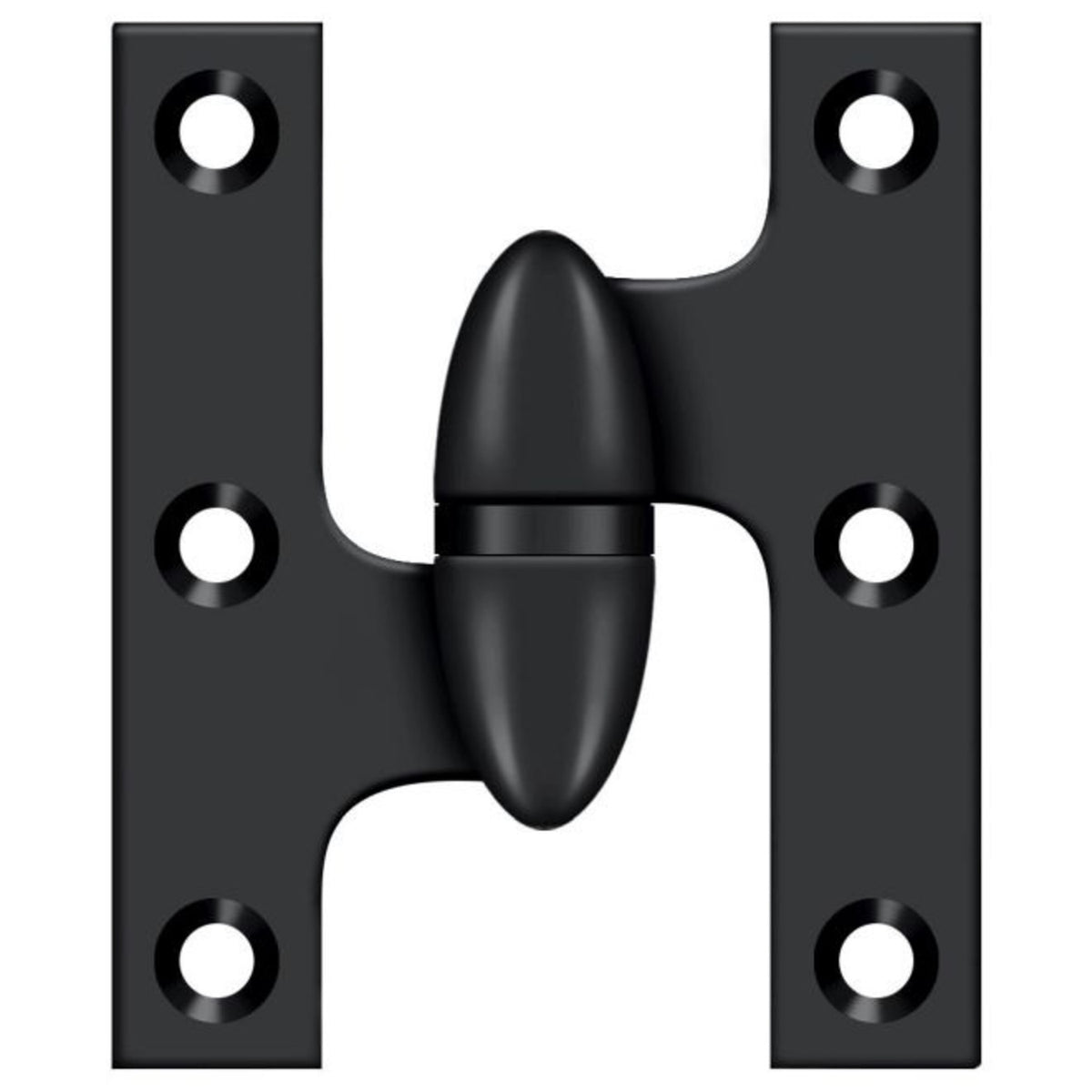 Deltana OK2520U19-L Olive Knuckle Hinge, Black
