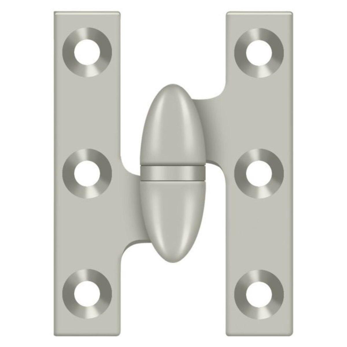 Deltana OK2015U15-L Olive Knuckle Hinge, Satin Nickel
