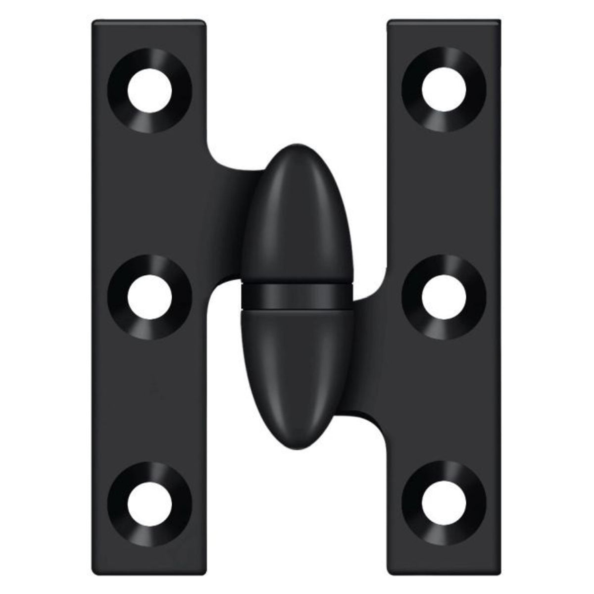 Deltana OK2015U19-R Olive Knuckle Hinge, Black