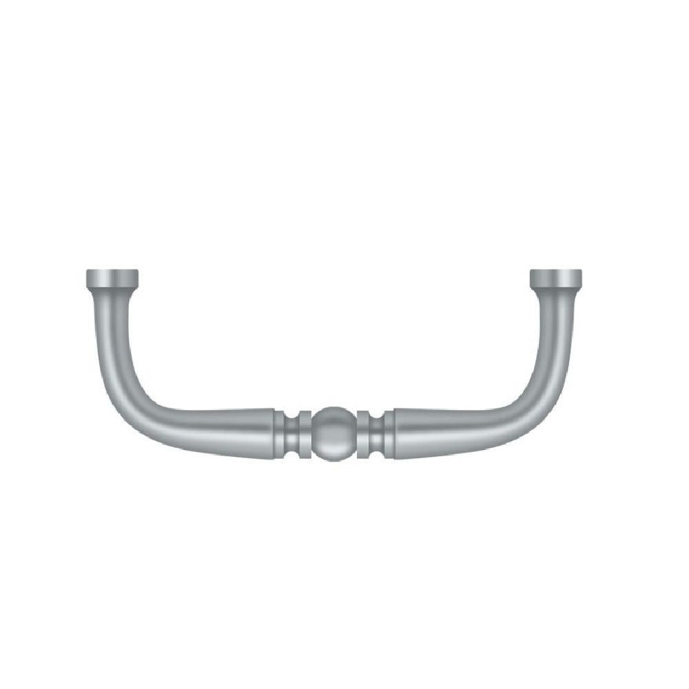 Deltana PCT300U26D Traditional Cabinet Wire Pull, 3", Brushed Chrome