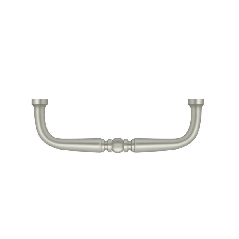 Deltana PCT400U15 Traditional Cabinet Wire Pull, 4", Brushed Nickel