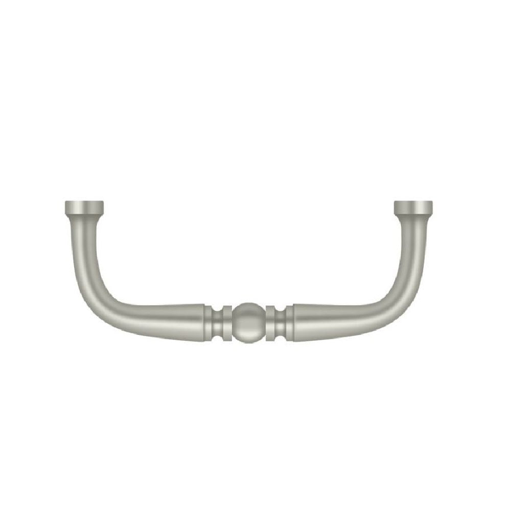 Deltana PCT300U15 Traditional Cabinet Wire Pull, 3", Brushed Nickel