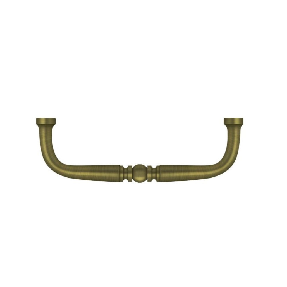 Deltana PCT400U5 Traditional Cabinet Wire Pull, 4", Antique Brass