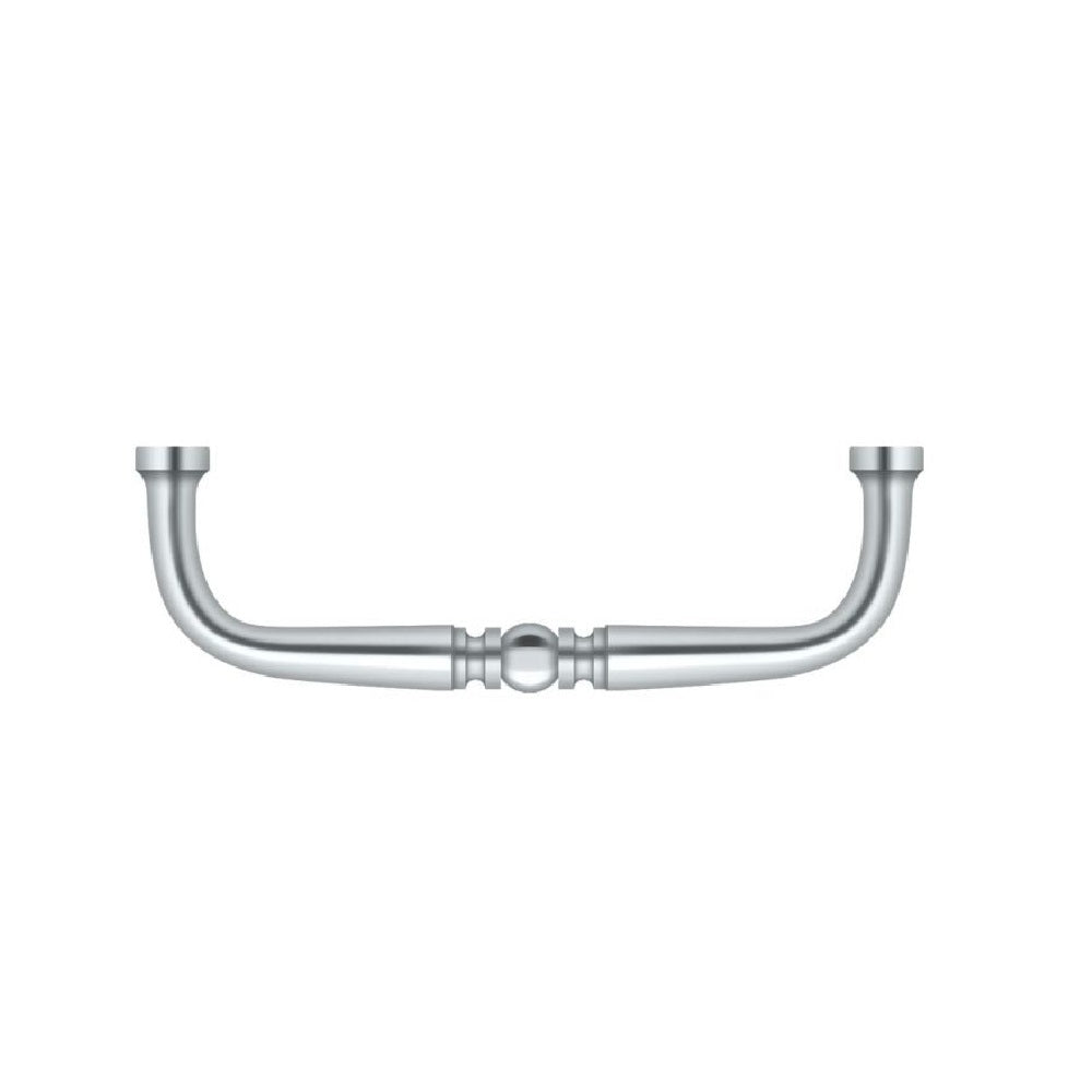 Deltana PCT350U26 Traditional Cabinet Wire Pull, 3-1/2", Polished Chrome