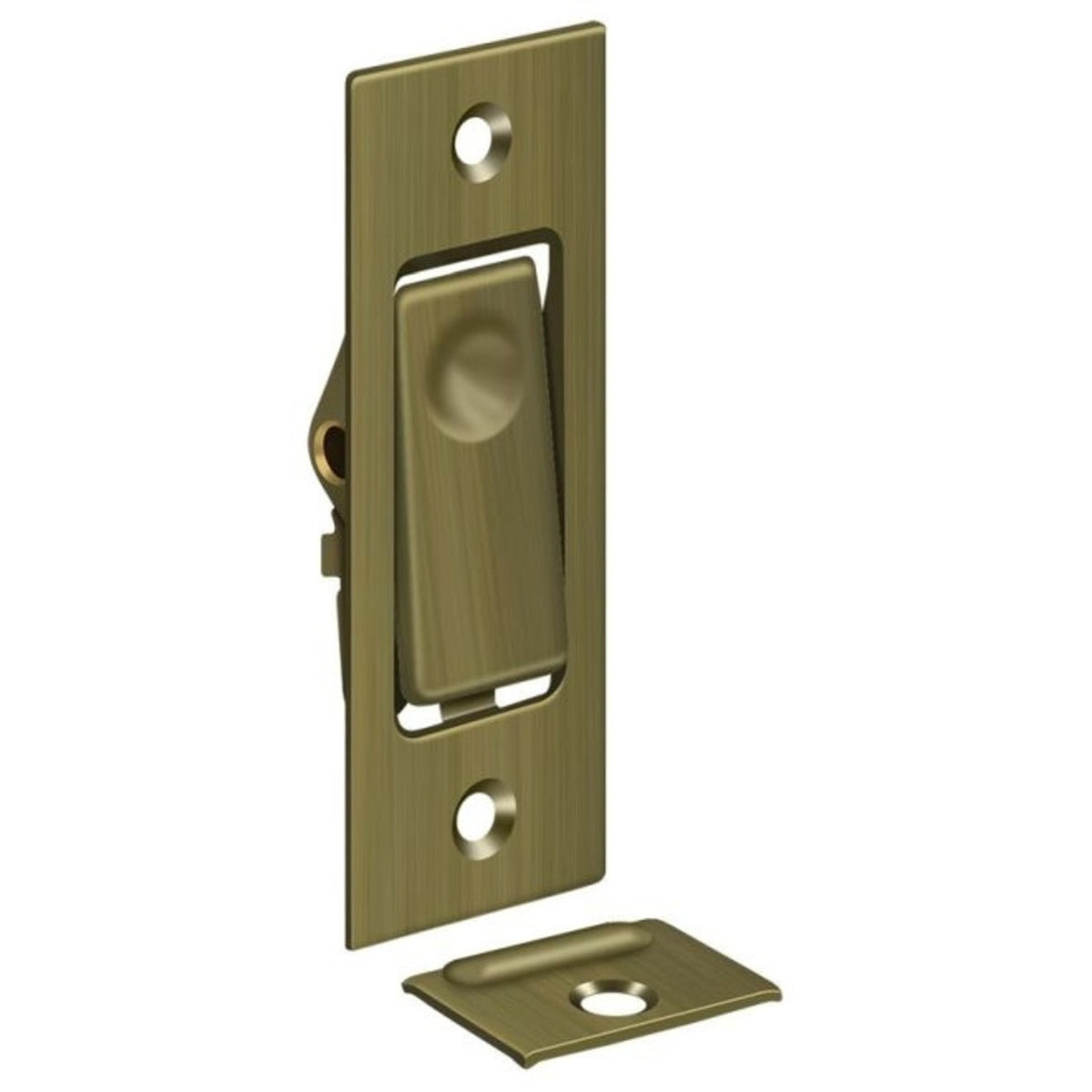 Deltana PDB42U5 Pocket Door Jamb Bolts, Antique Brass