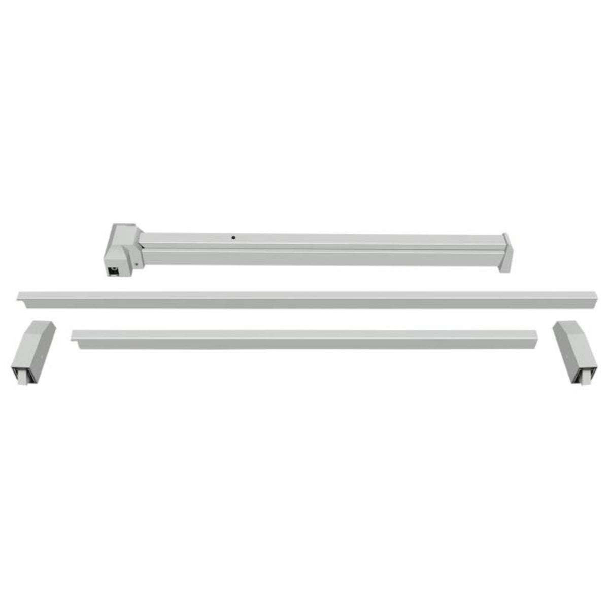 Deltana PDVR36-AL Vertical Rod Panic Device, Aluminum, 36"