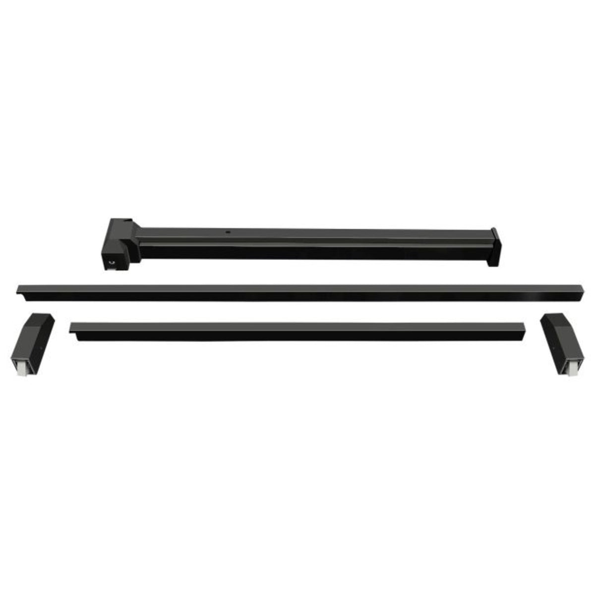 Deltana PDVR36-DURO Vertical Rod Panic Device, Aluminum, 36"