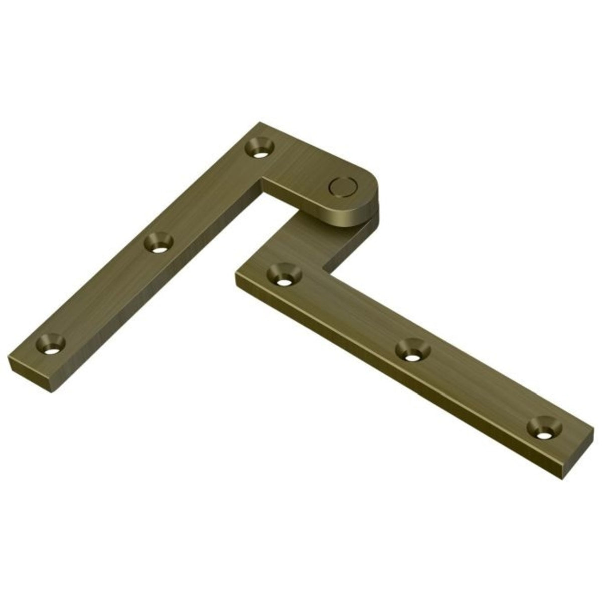 Deltana PH40U5 Pivot Hinge, Antique Brass