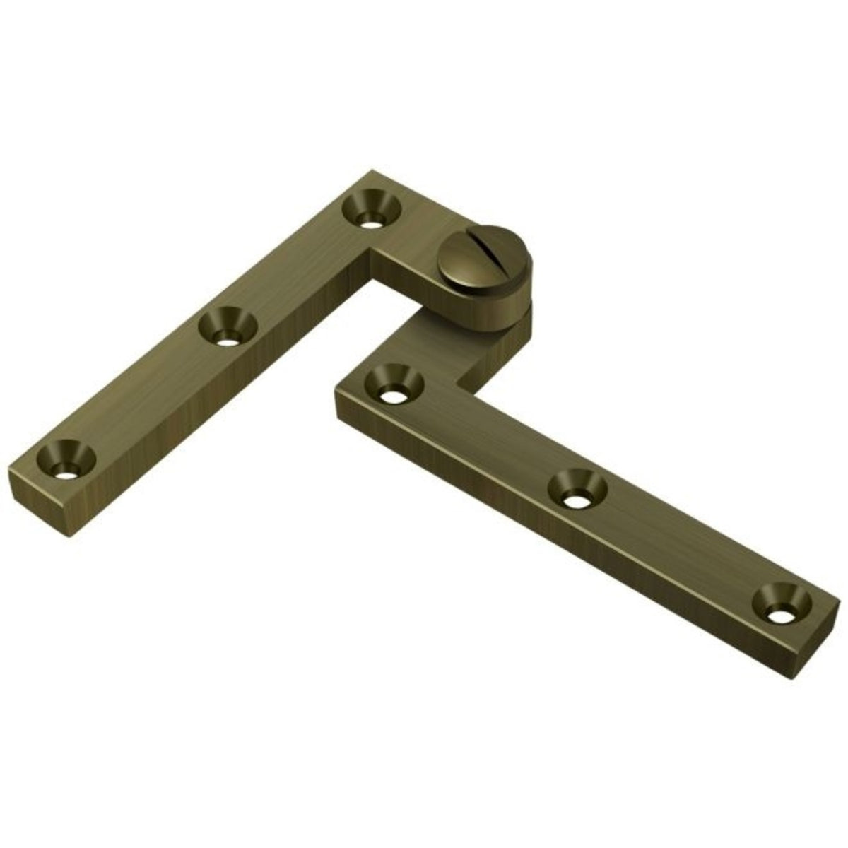 Deltana PH60U5 Pivot Hinge, Antique Brass