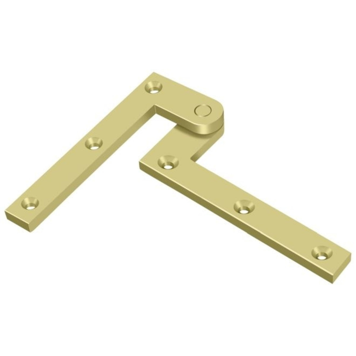 Deltana PH40U3 Pivot Hinge, Bright Brass