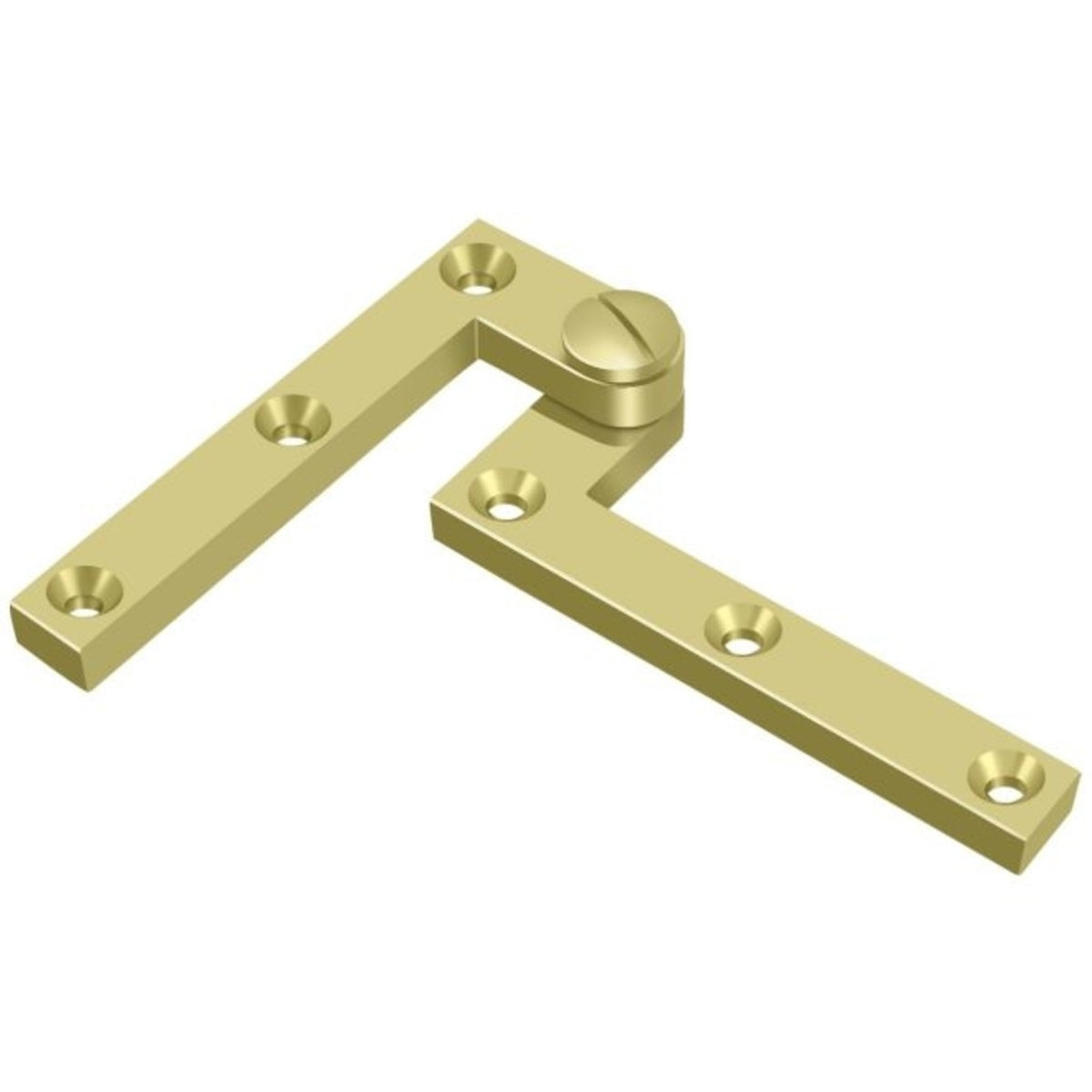 Deltana PH60U3 Pivot Hinge, Bright Brass