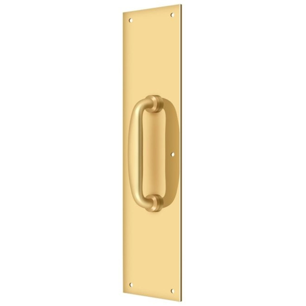 Deltana PPH55CR003 Push Plate With Handle, Lifetime Brass