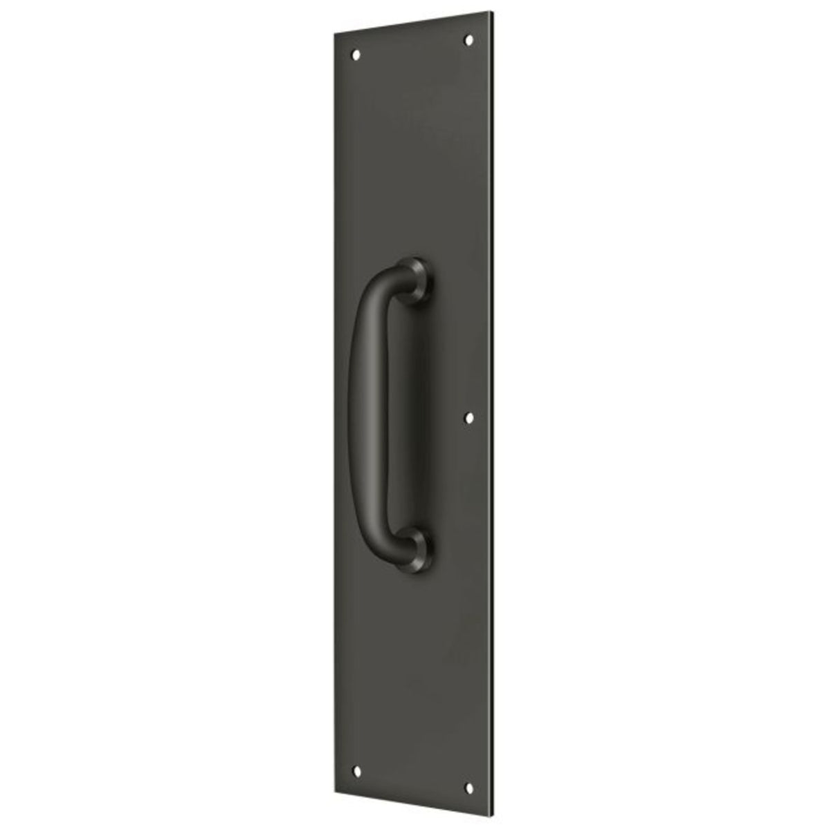 Deltana PPH55U10B Push Plate With Handle, Oil Rubbed Bronze