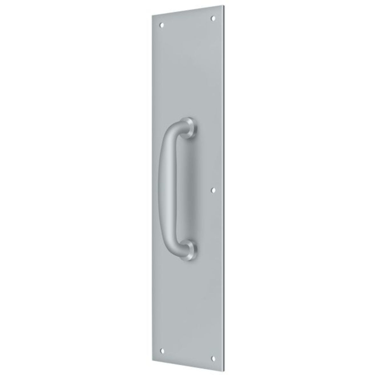 Deltana PPH55U26D Push Plate With Handle, Satin Chrome