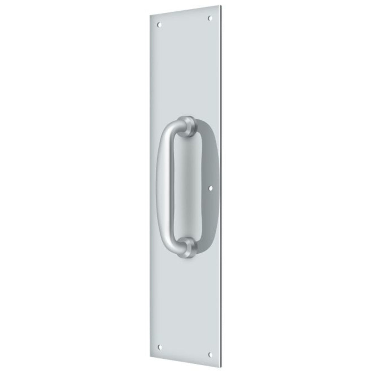 Deltana PPH55U26 Push Plate With Handle, Bright Chrome