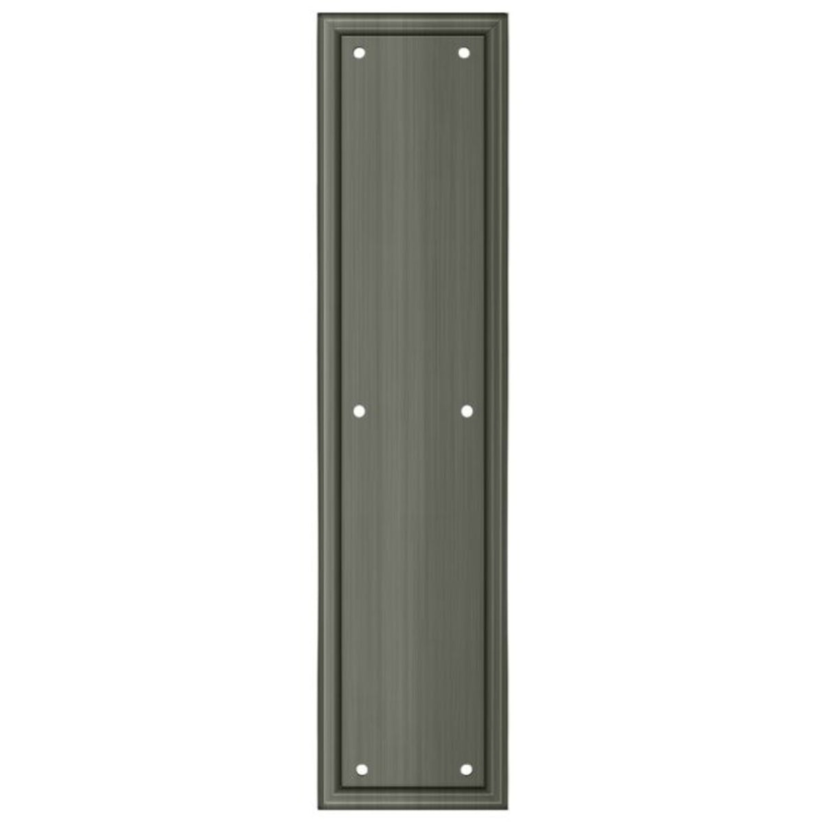 Deltana PP2280U15A Heavy Duty Framed Push Plate, Antique Nickel