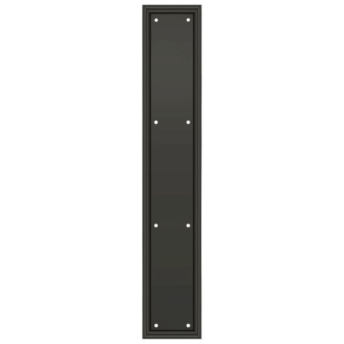 Deltana PP2281U10B Heavy Duty Framed Push Plate, Oil Rubbed Bronze
